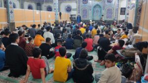 نماز جماعت صبح روز اول اعتکاف